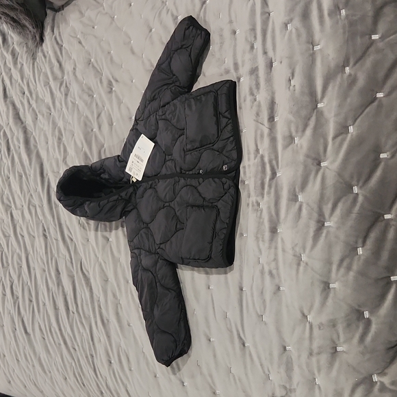Zara Jackets & Coats Zara Little Girl Black Quilted Jacket Size 824